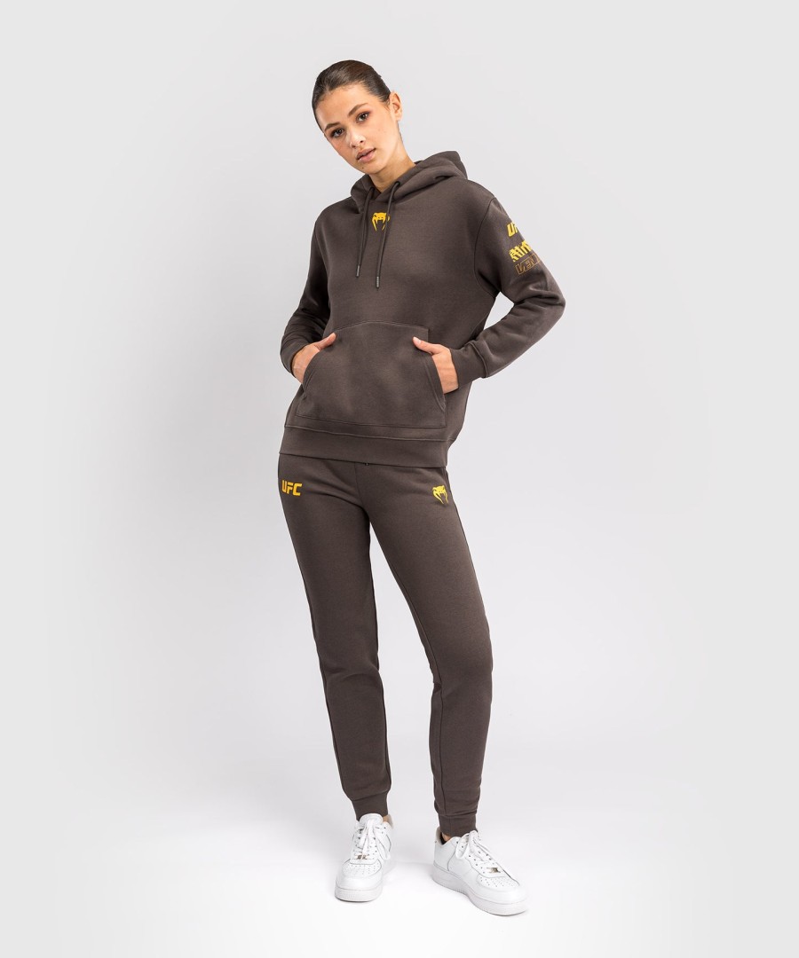 ufc fusion af venum fight week dame pullover-hættetrøje - ensfarvet jordbrun