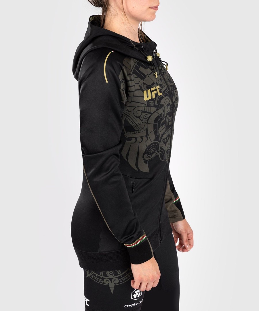 noche ufc af venum authentic fight night kvinders walkout hættetrøje - sort