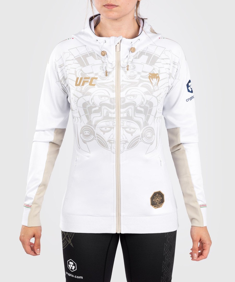 noche ufc by venum authentic fight night womens walkout-hættetrøje - hvid