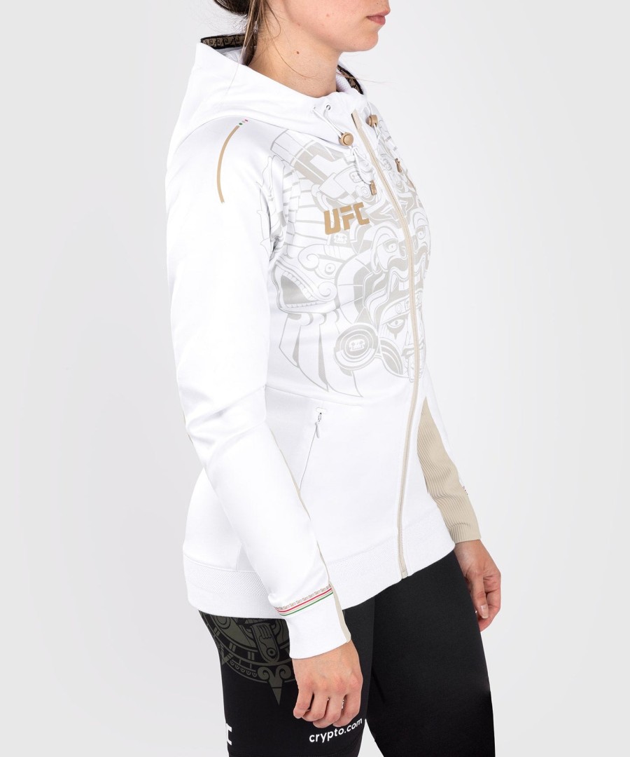noche ufc by venum authentic fight night womens walkout-hættetrøje - hvid