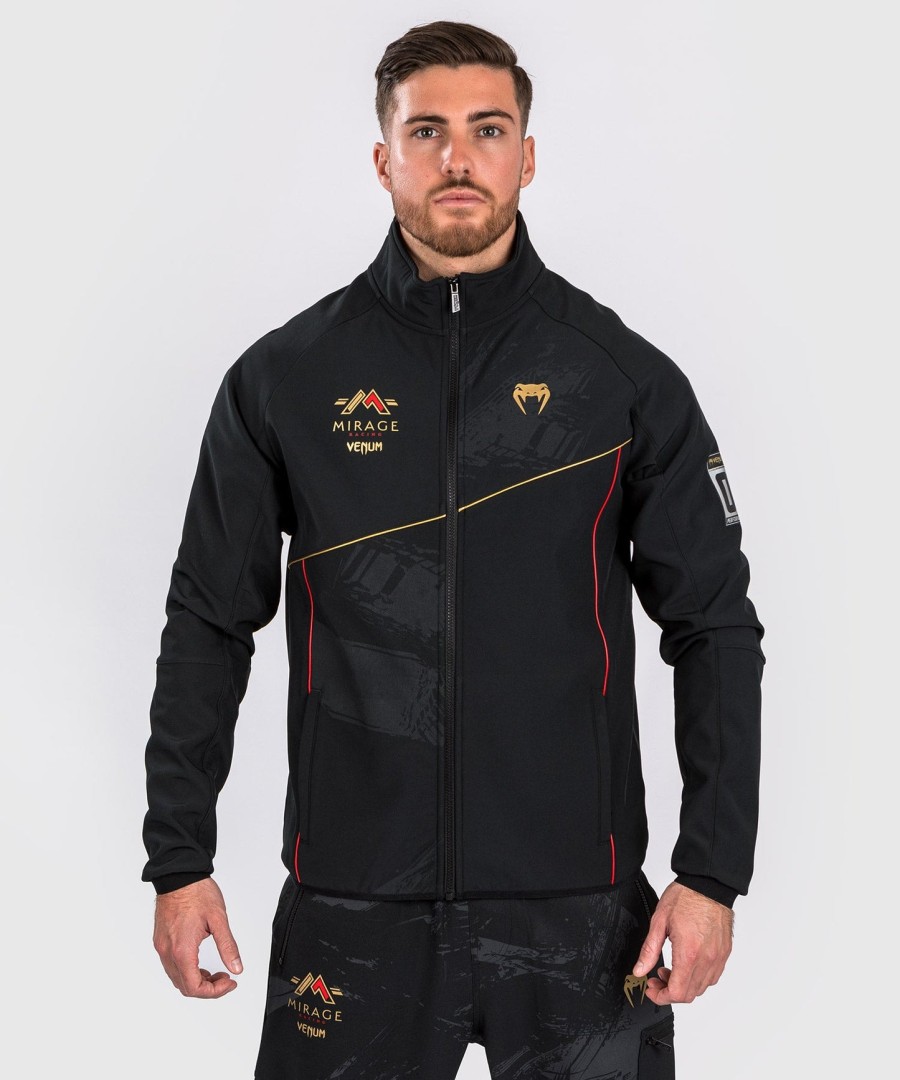 venum x mirage softshell jakke - sortguld
