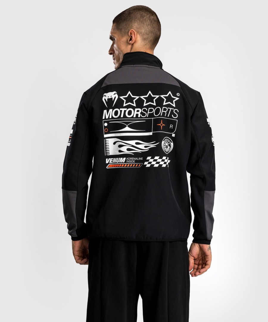 venum motorsport softshell jakke - dyb sort