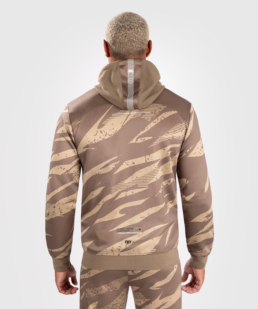 ufc adrenaline by venum fight week herre hættetrøje med lynlås - desert camo