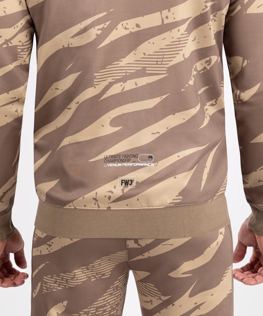 ufc adrenaline by venum fight week herre hættetrøje med lynlås - desert camo