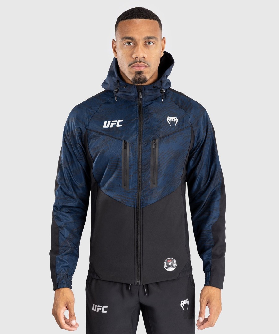 ufc fusion by venum fight week herre hættetrøje med lynlås - oceanic blue
