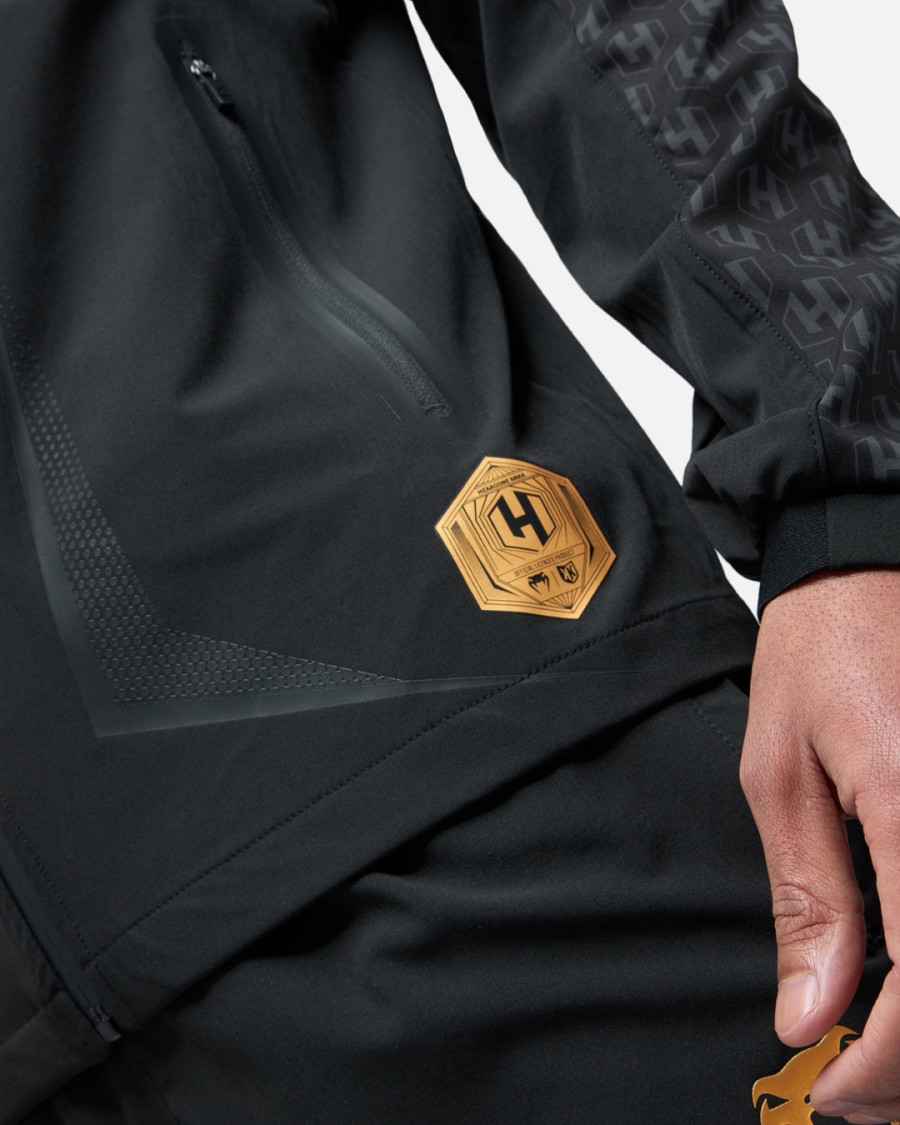 fk x venum hexagone mma træningsdragt - sortguld