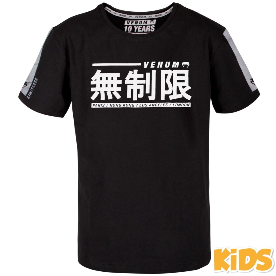 venum limitless børne t-shirt - sorthvid