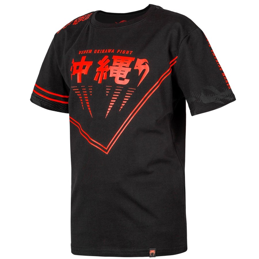 venum okinawa 2.0 børne t-shirt - sortrød