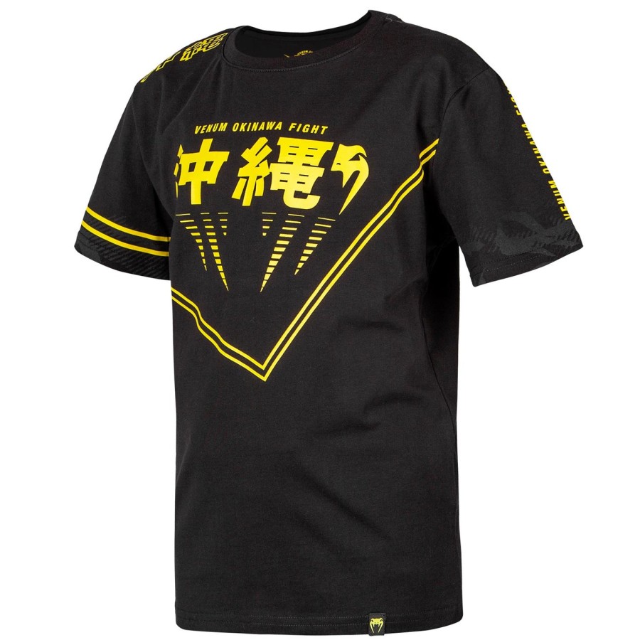 venum okinawa 2.0 børne t-shirt - sortgul - eksklusiv