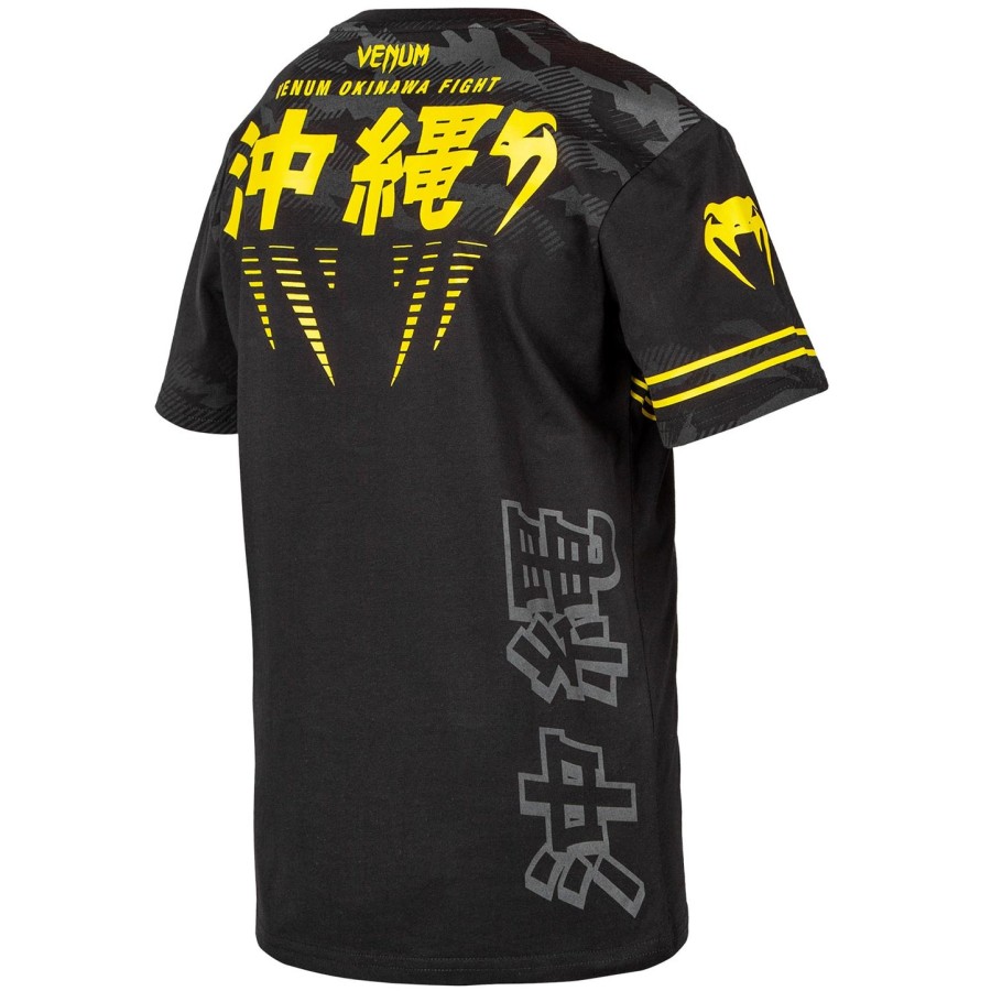 venum okinawa 2.0 børne t-shirt - sortgul - eksklusiv