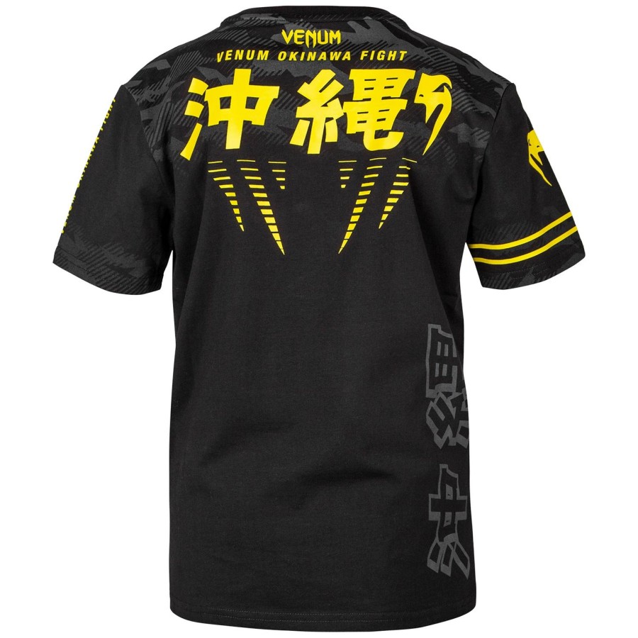 venum okinawa 2.0 børne t-shirt - sortgul - eksklusiv