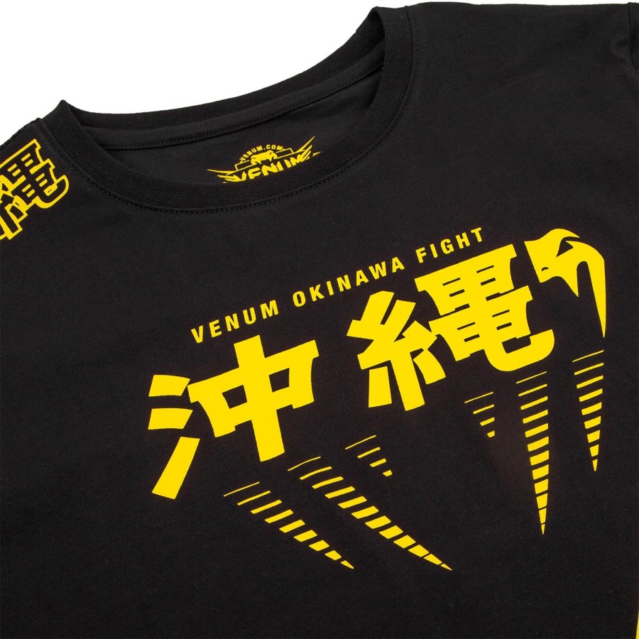 venum okinawa 2.0 børne t-shirt - sortgul - eksklusiv
