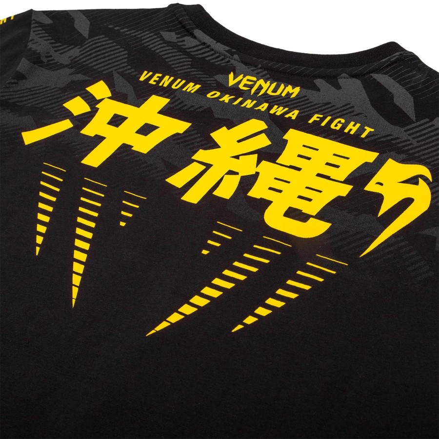 venum okinawa 2.0 børne t-shirt - sortgul - eksklusiv
