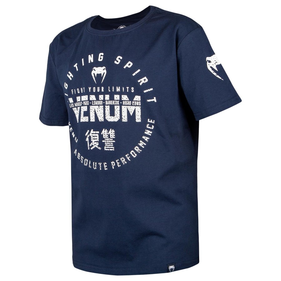venum signature børne t-shirt - marineblå
