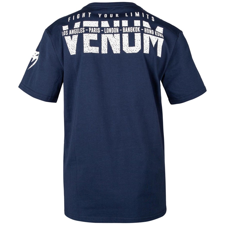 venum signature børne t-shirt - marineblå