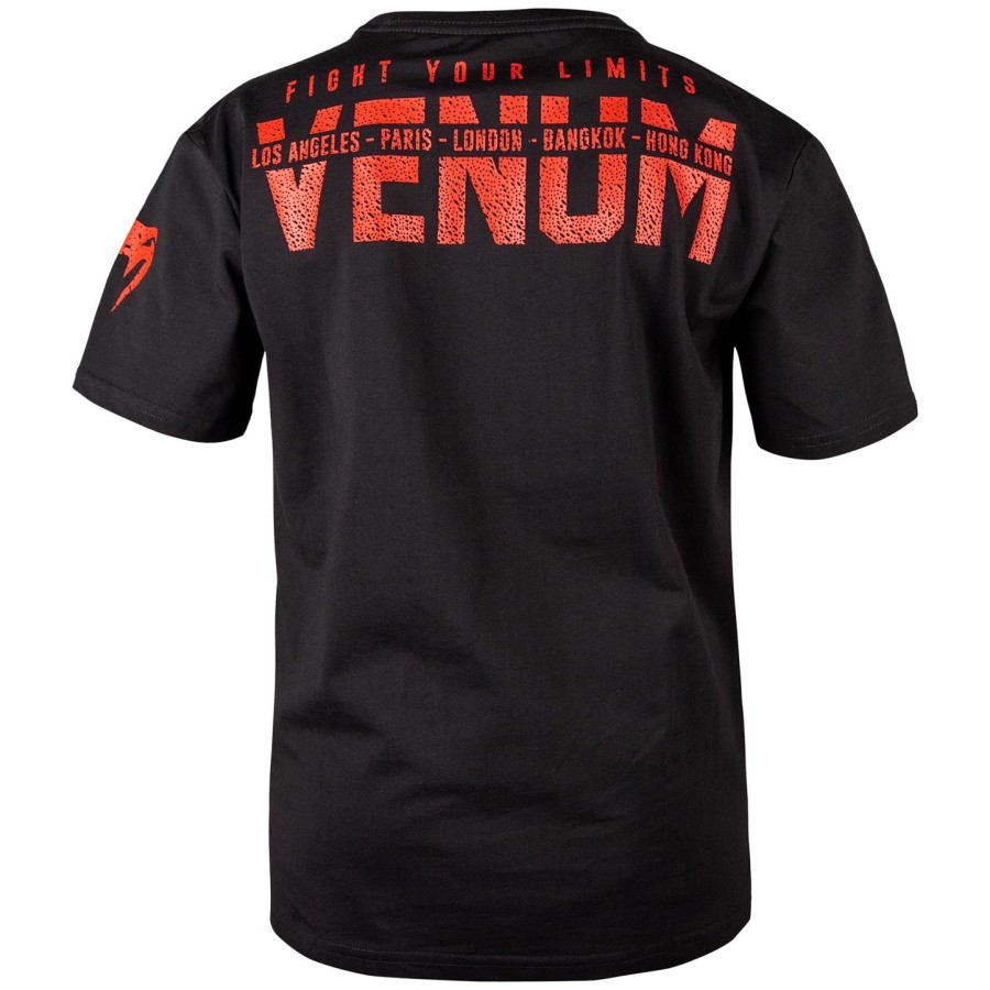 venum signature børne t-shirt - sortrød