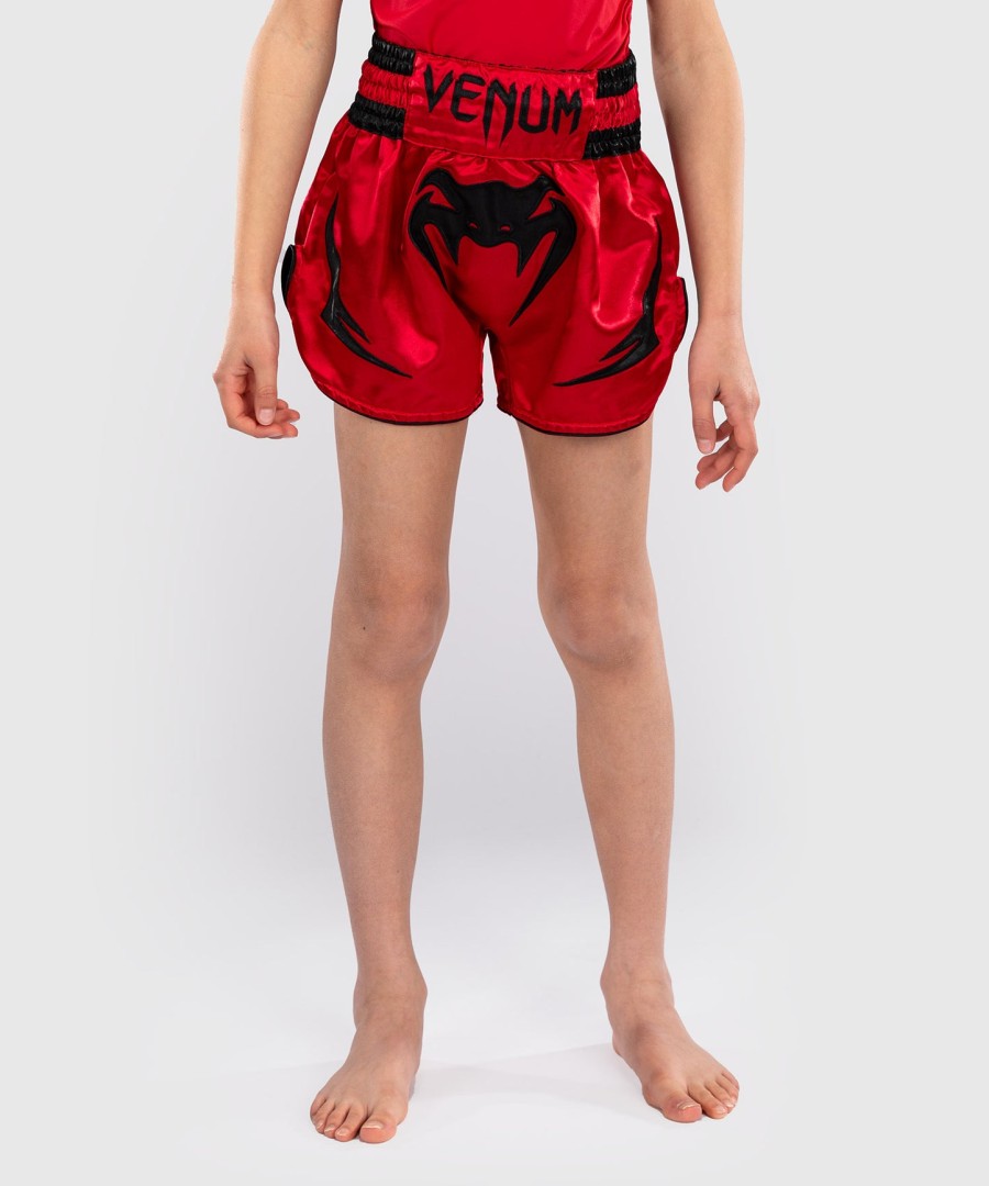 venum inferno børne thai shorts - kirsebærrød
