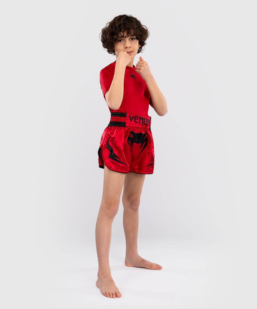 venum inferno børne thai shorts - kirsebærrød