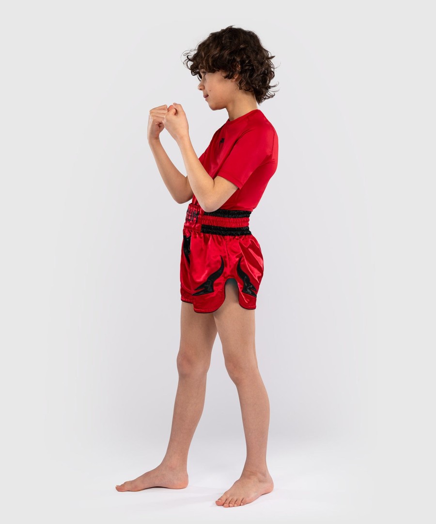 venum inferno børne thai shorts - kirsebærrød