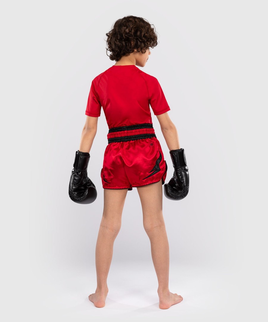 venum inferno børne thai shorts - kirsebærrød