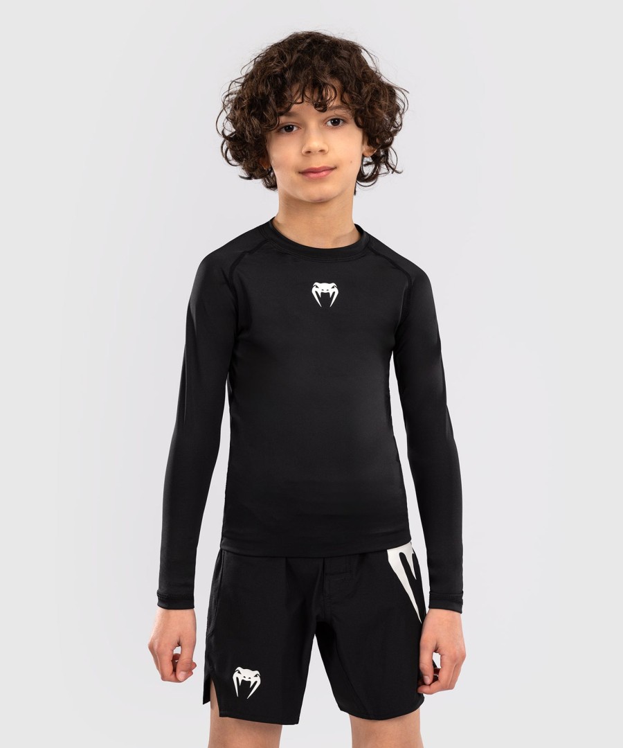 venum contender kids rashguards langærmet - sort
