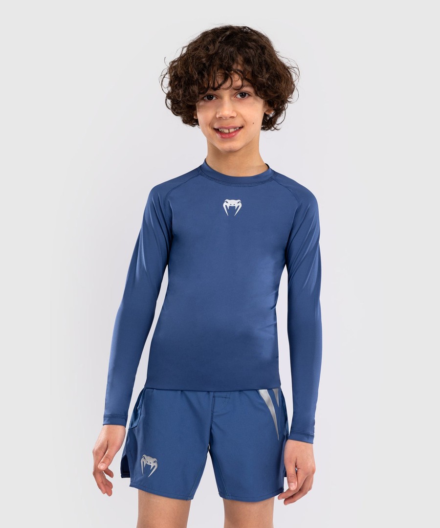 venum contender kids rashguards langærmet - kongeblå