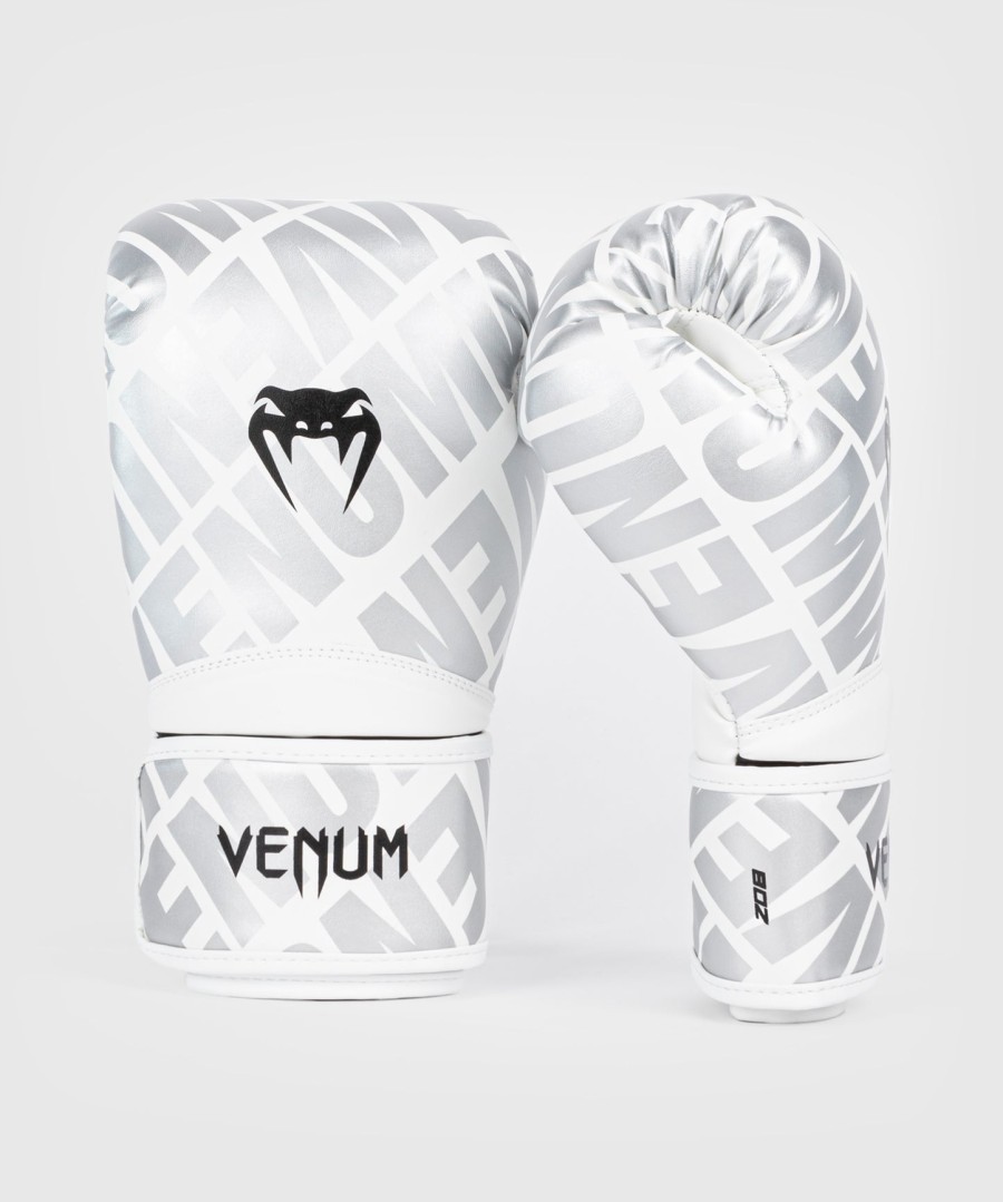 venum contender 1.5 xt børne boksehandsker - hvid-sølv