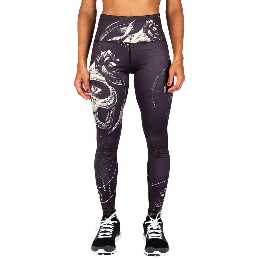 venum santa muerte leggings - sortgul