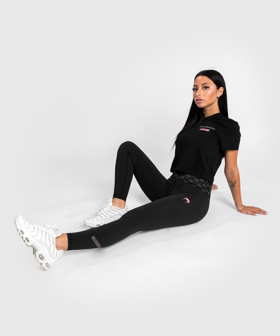 venum monogram 78 leggings - sortpink guld