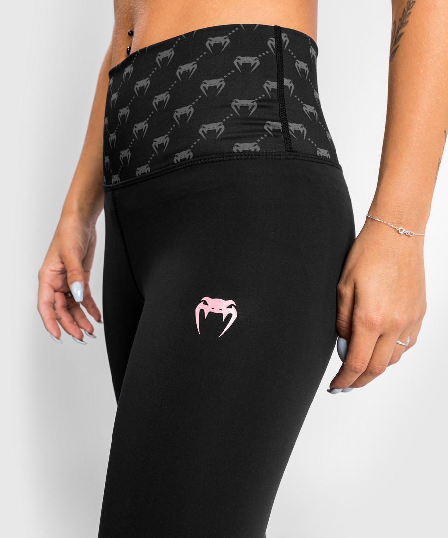 venum monogram 78 leggings - sortpink guld