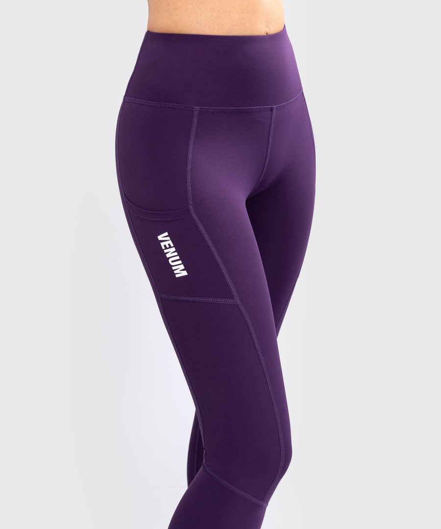 venum essential kvinder performance leggings - dyb lilla