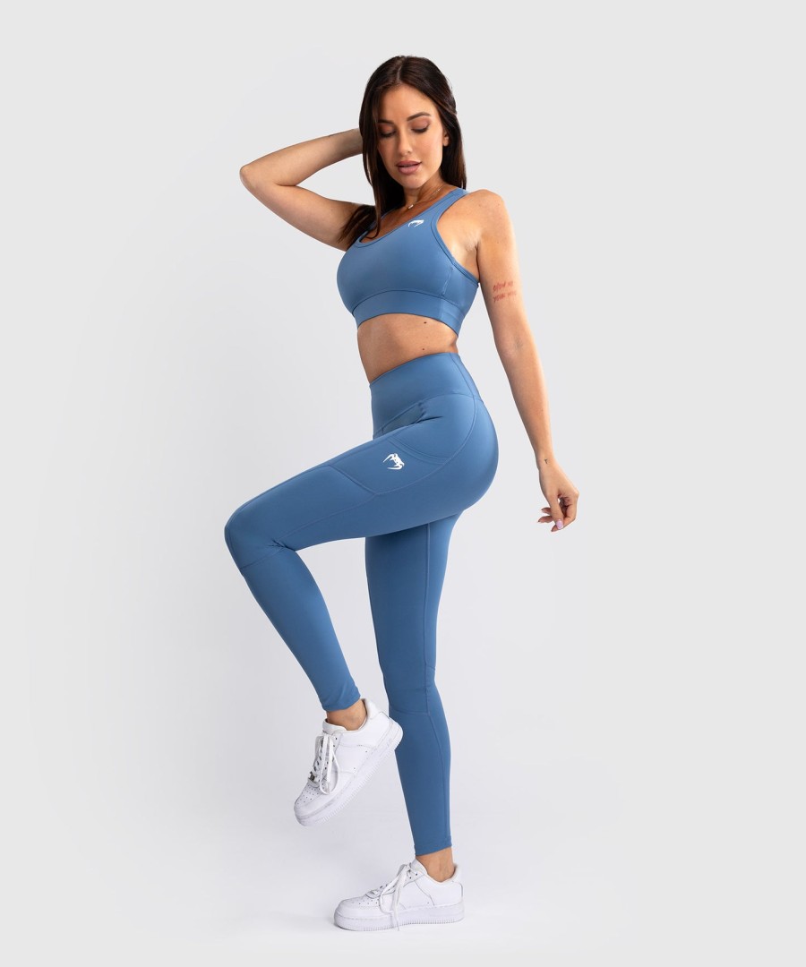 venum essential kvinder performance leggings - stormblå