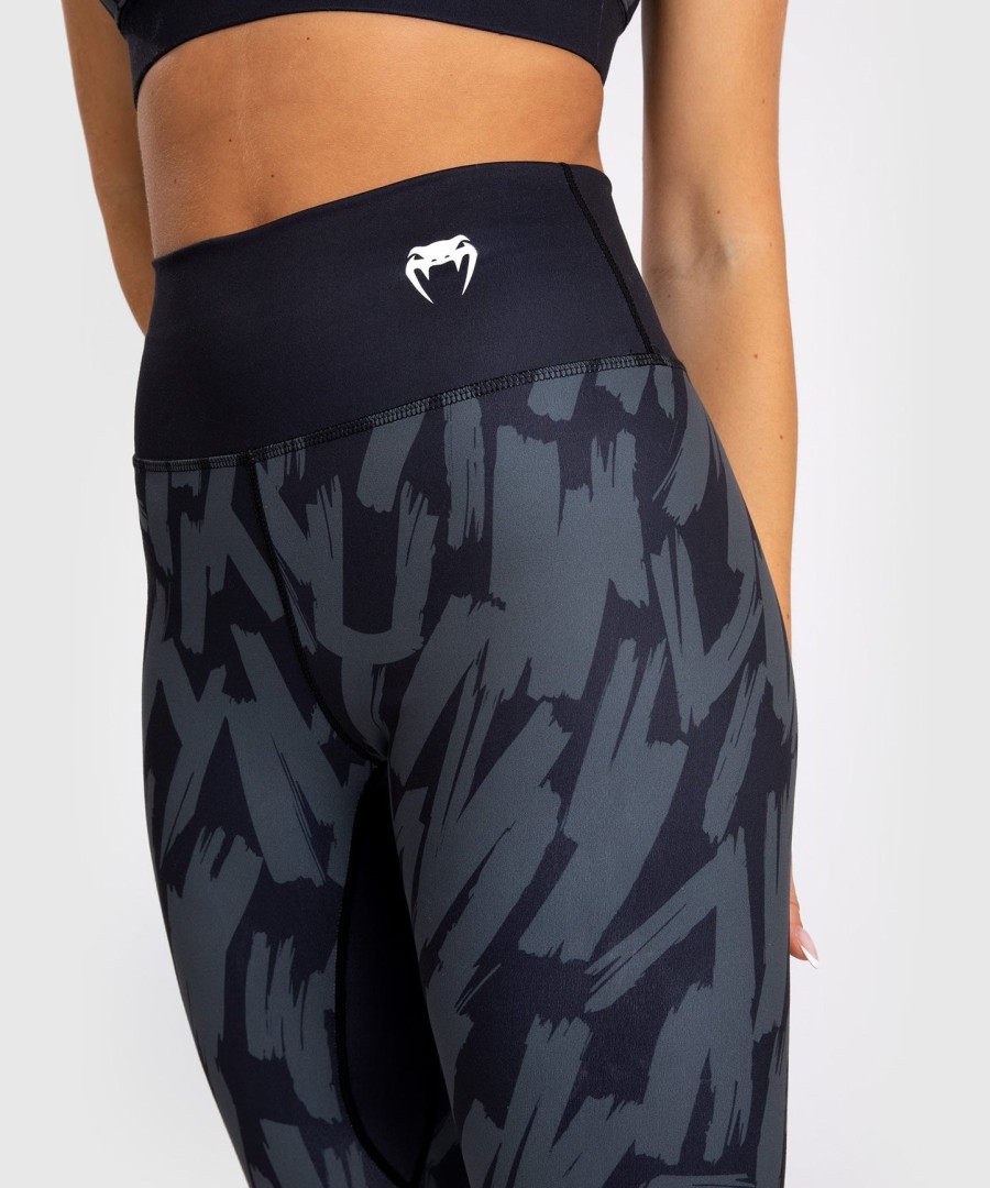 venum graffiti dame lange leggings - urban charcoal