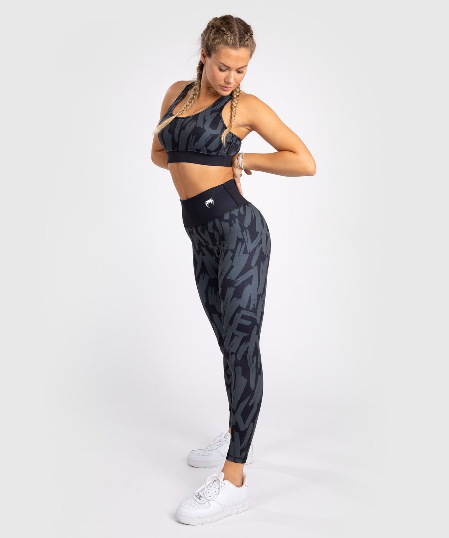 venum graffiti dame lange leggings - urban charcoal