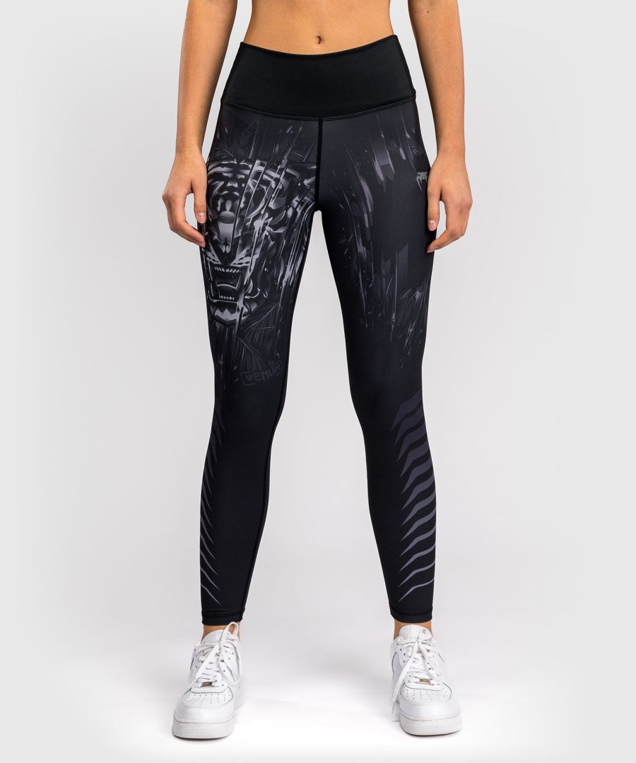 venum tiger dameleggings - sortsølv