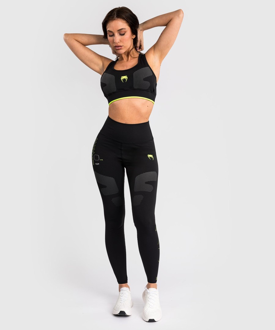 venum training camp 4.0 leggings - sortneongrøn