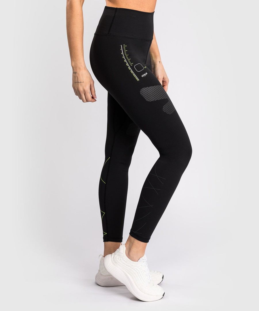 venum training camp 4.0 leggings - sortneongrøn
