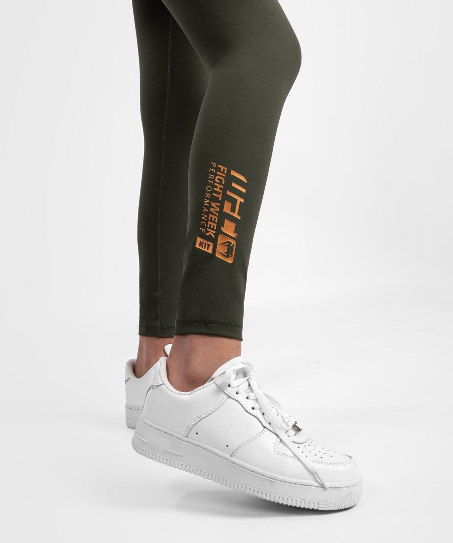 ufc adrenaline by venum fight week dame performance tight - khakibronze
