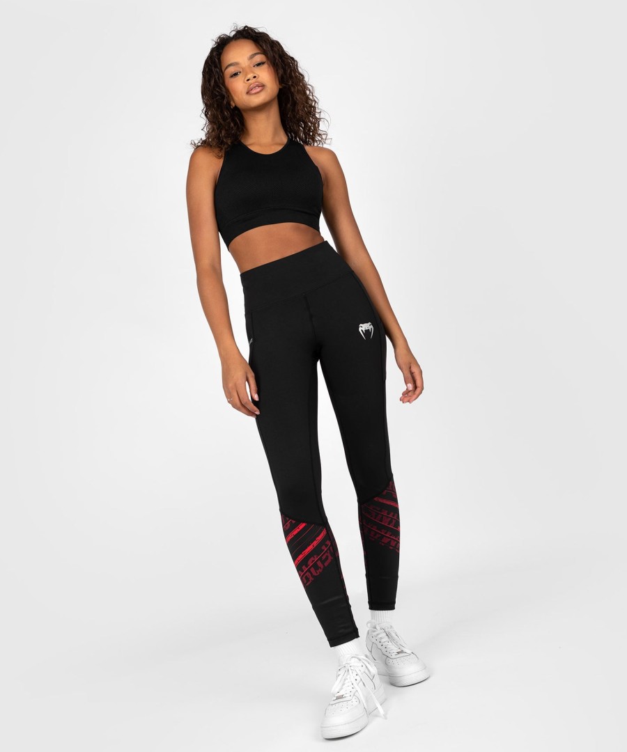 ufc performance institute 2.0 dame performance tights - sortrød