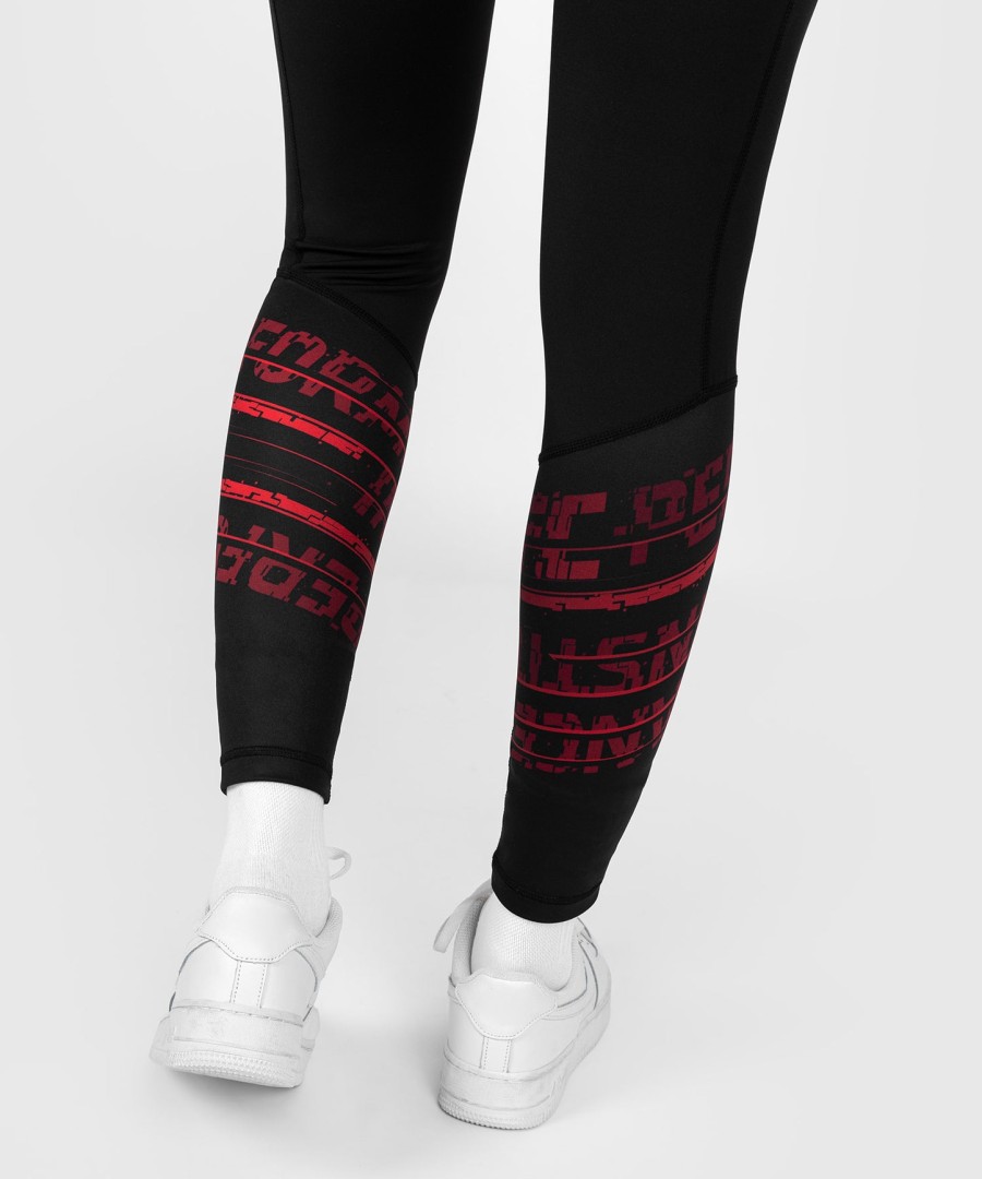 ufc performance institute 2.0 dame performance tights - sortrød