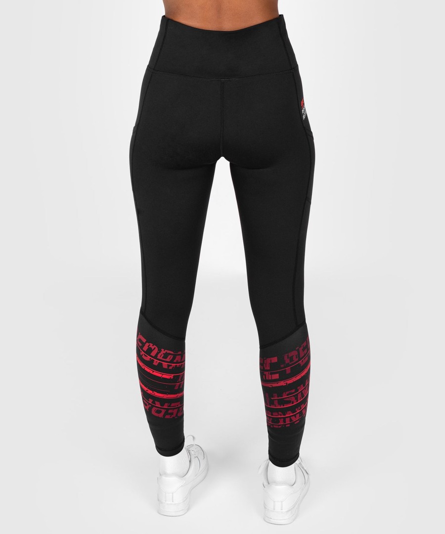 ufc performance institute 2.0 dame performance tights - sortrød