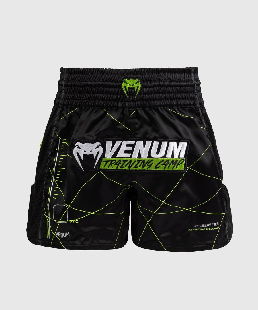 venum training camp 4.0 muay thai shorts - sortneongrøn