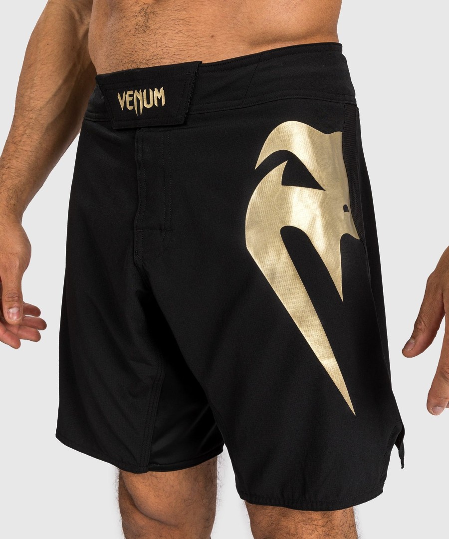 venum light 5.0 kampshorts - sortguld