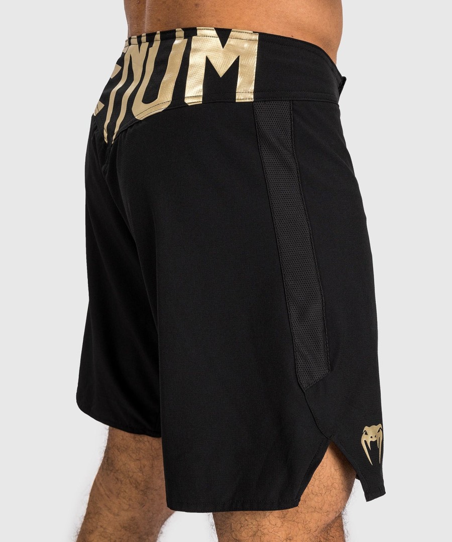venum light 5.0 kampshorts - sortguld