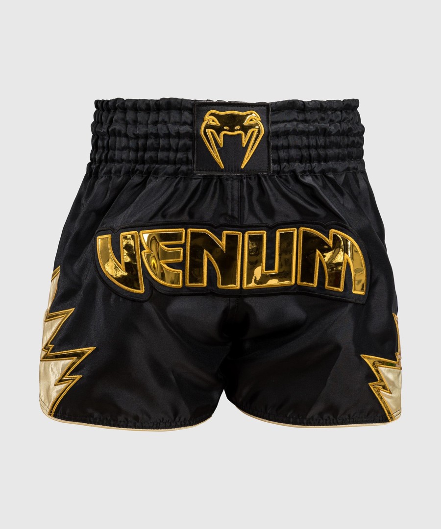 venum inferno muay thai shorts - sortguld