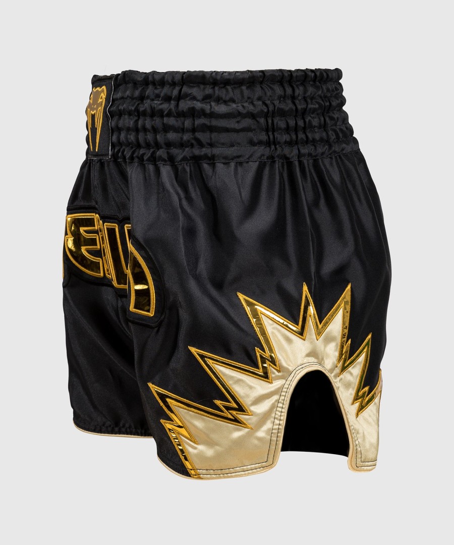venum inferno muay thai shorts - sortguld