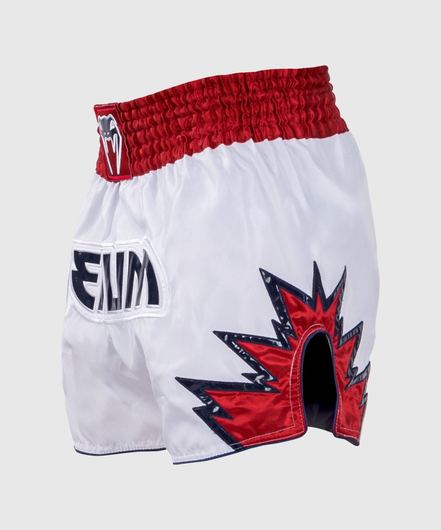 venum inferno muay thai shorts - hvidrød