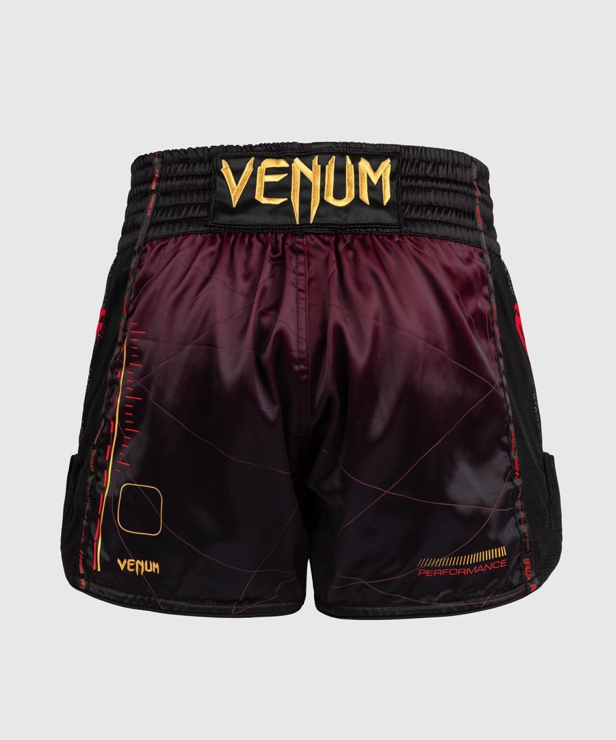 venum tactical xt muay thai shorts - sortbordeauxrosaguld