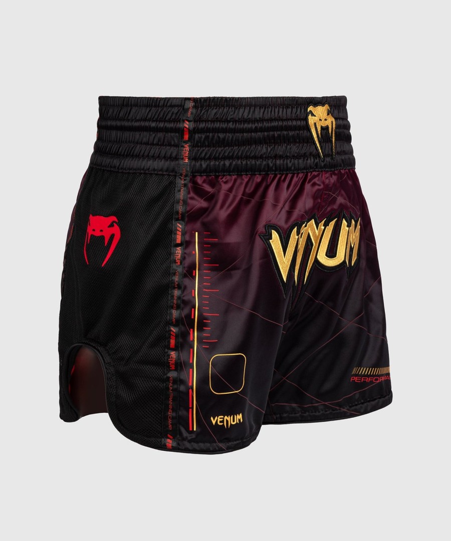 venum tactical xt muay thai shorts - sortbordeauxrosaguld