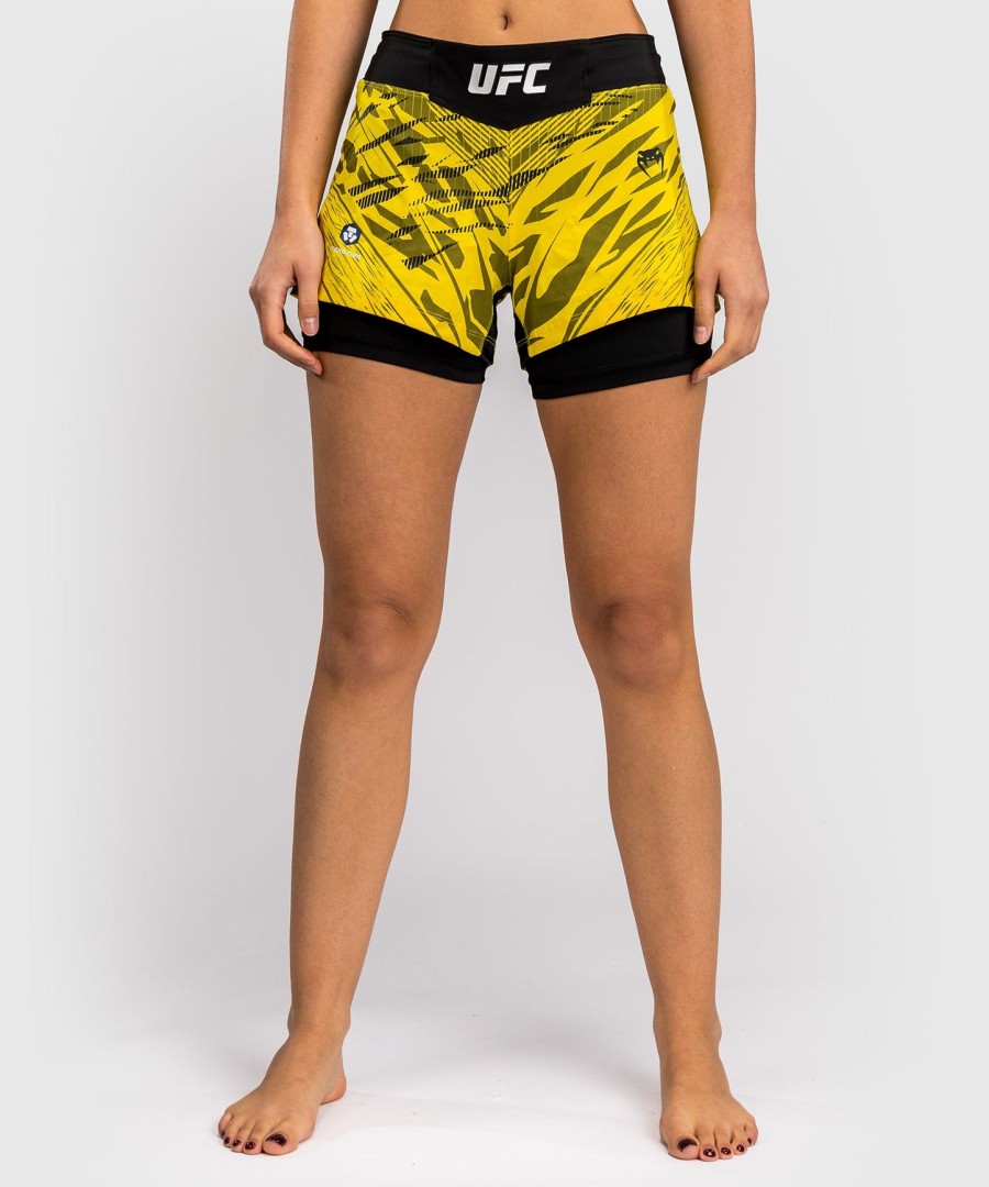 ufc fusion by venum authentic fight night dame kampshorts - gul